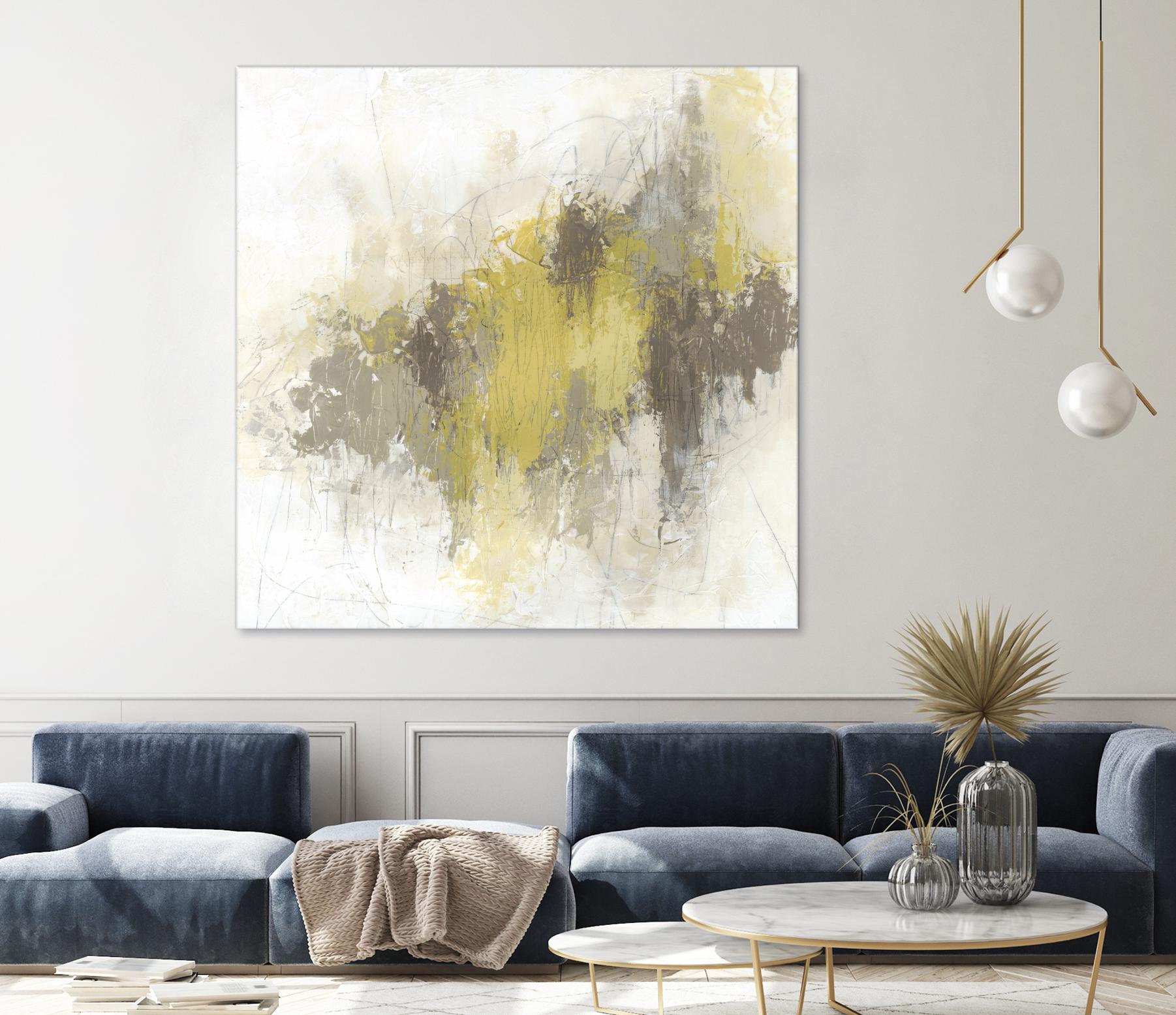 Saffron Abstract I by June Erica Vess on GIANT ART - yellow abstract abstract