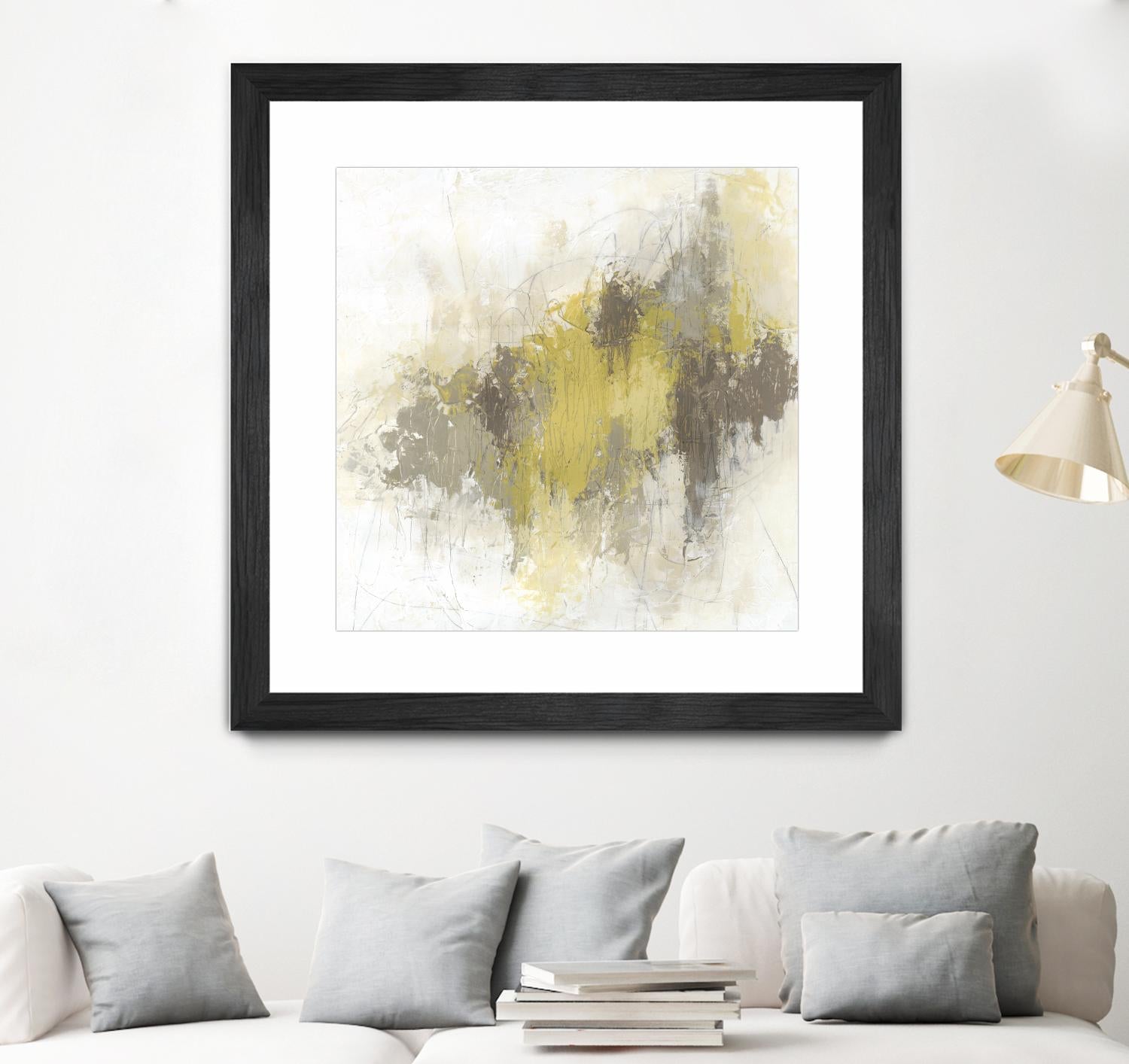 Saffron Abstract I by June Erica Vess on GIANT ART - yellow abstract abstract