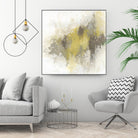 Saffron Abstract I by June Erica Vess on GIANT ART - yellow abstract abstract