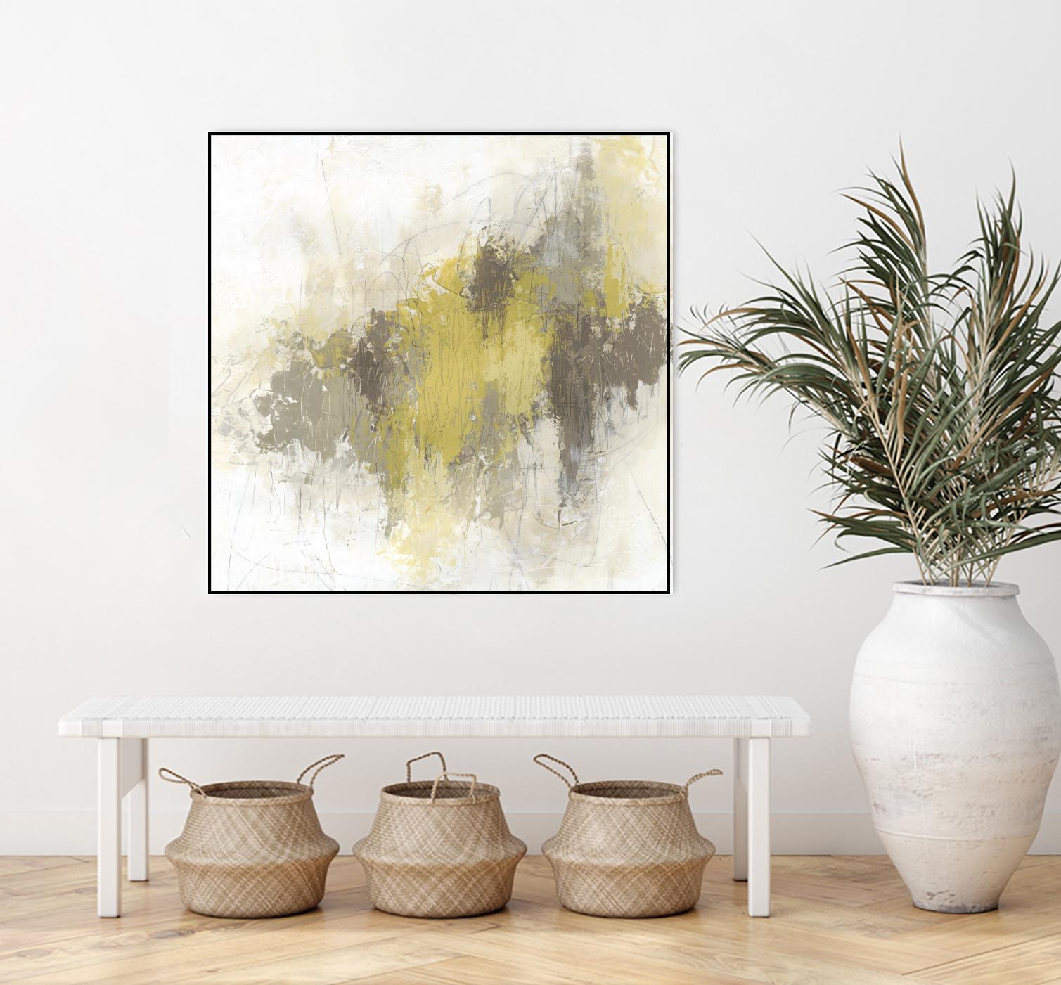 Saffron Abstract I by June Erica Vess on GIANT ART - yellow abstract abstract