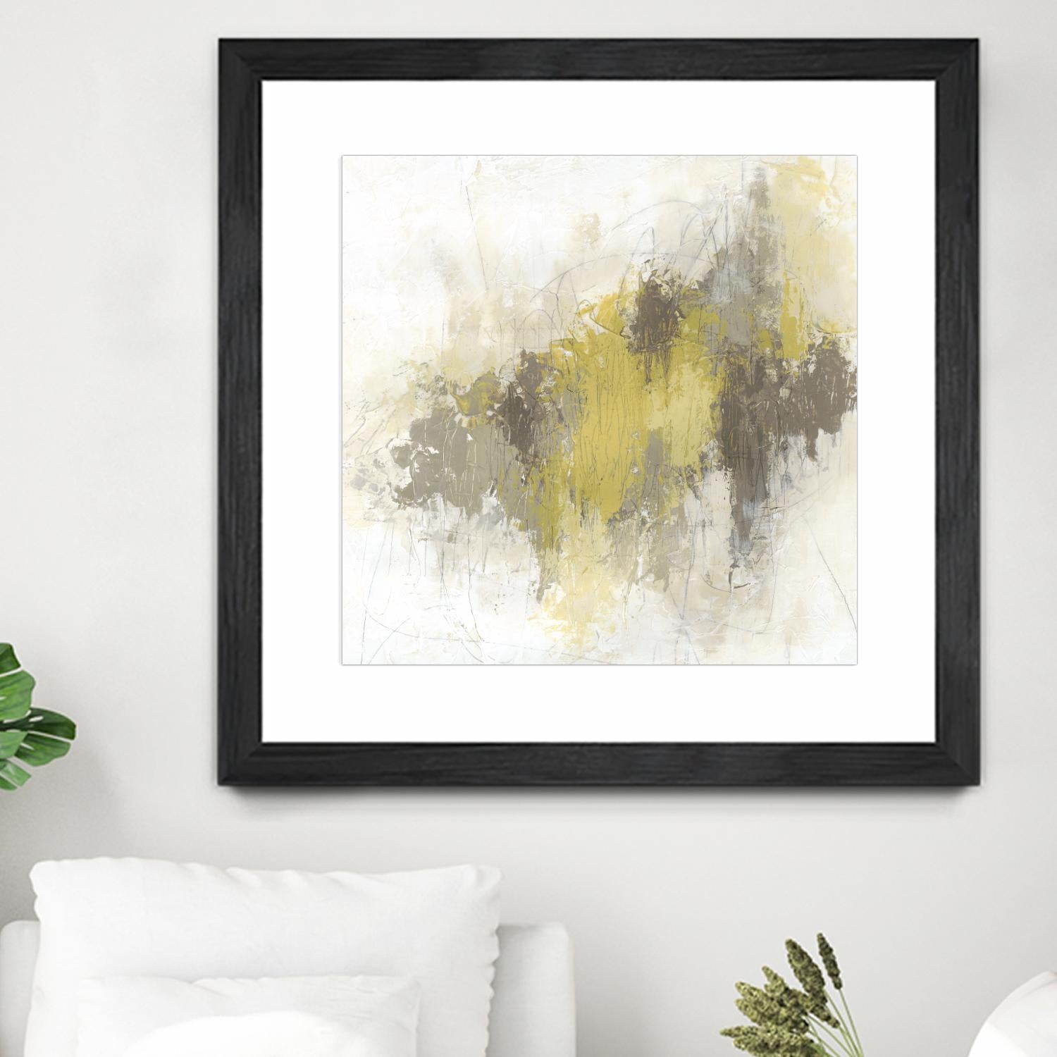 Saffron Abstract I by June Erica Vess on GIANT ART - yellow abstract abstract