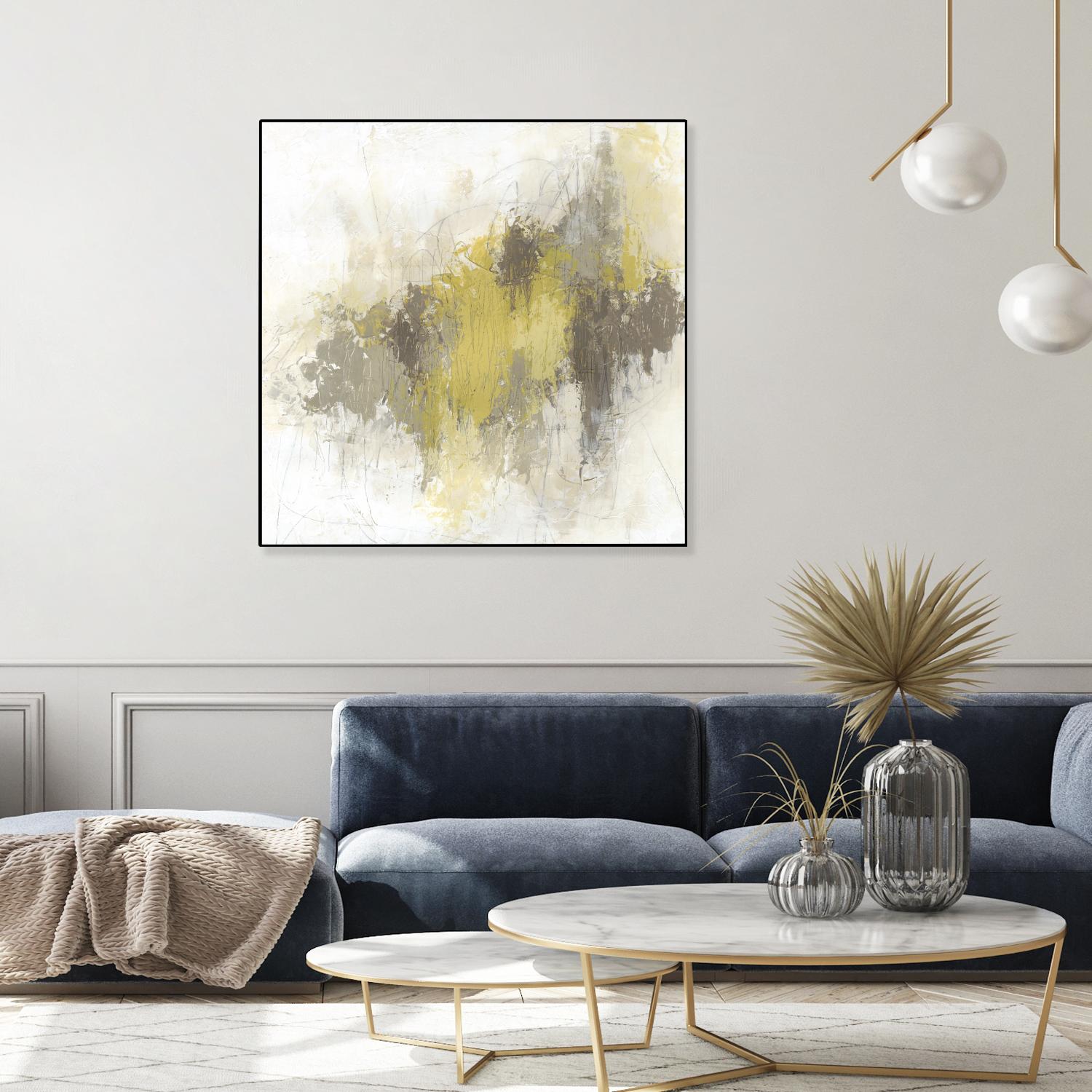 Saffron Abstract I by June Erica Vess on GIANT ART - yellow abstract abstract