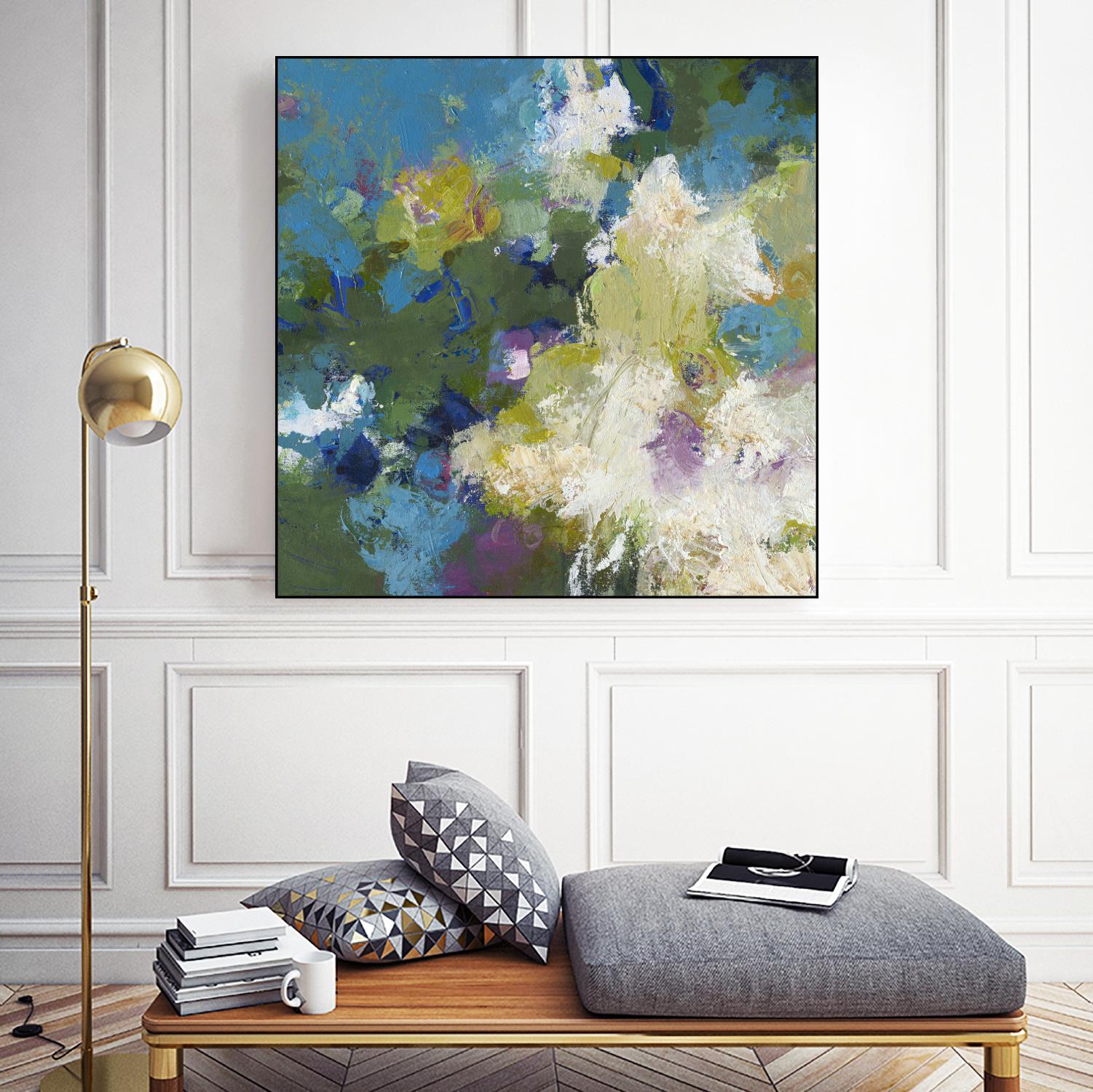 Growing Season by Janet Bothne on GIANT ART - green abstract