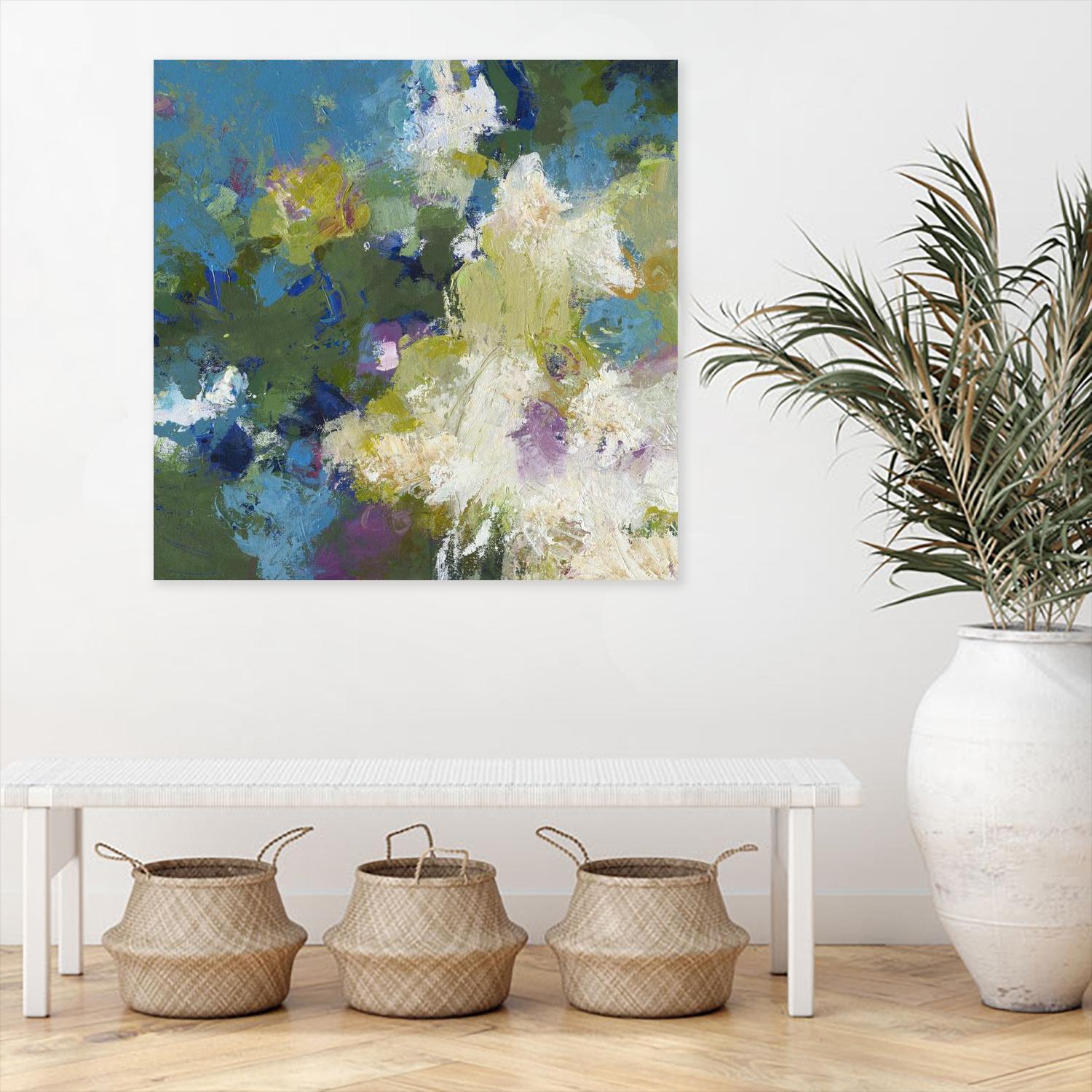 Growing Season by Janet Bothne on GIANT ART - green abstract