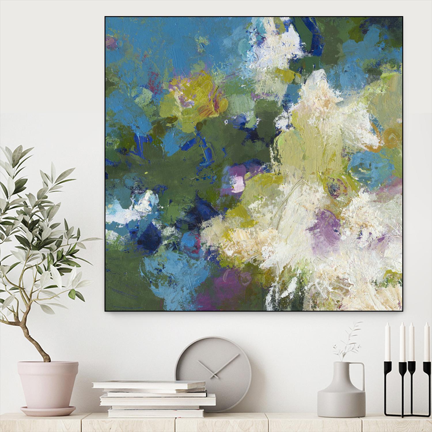 Growing Season by Janet Bothne on GIANT ART - green abstract