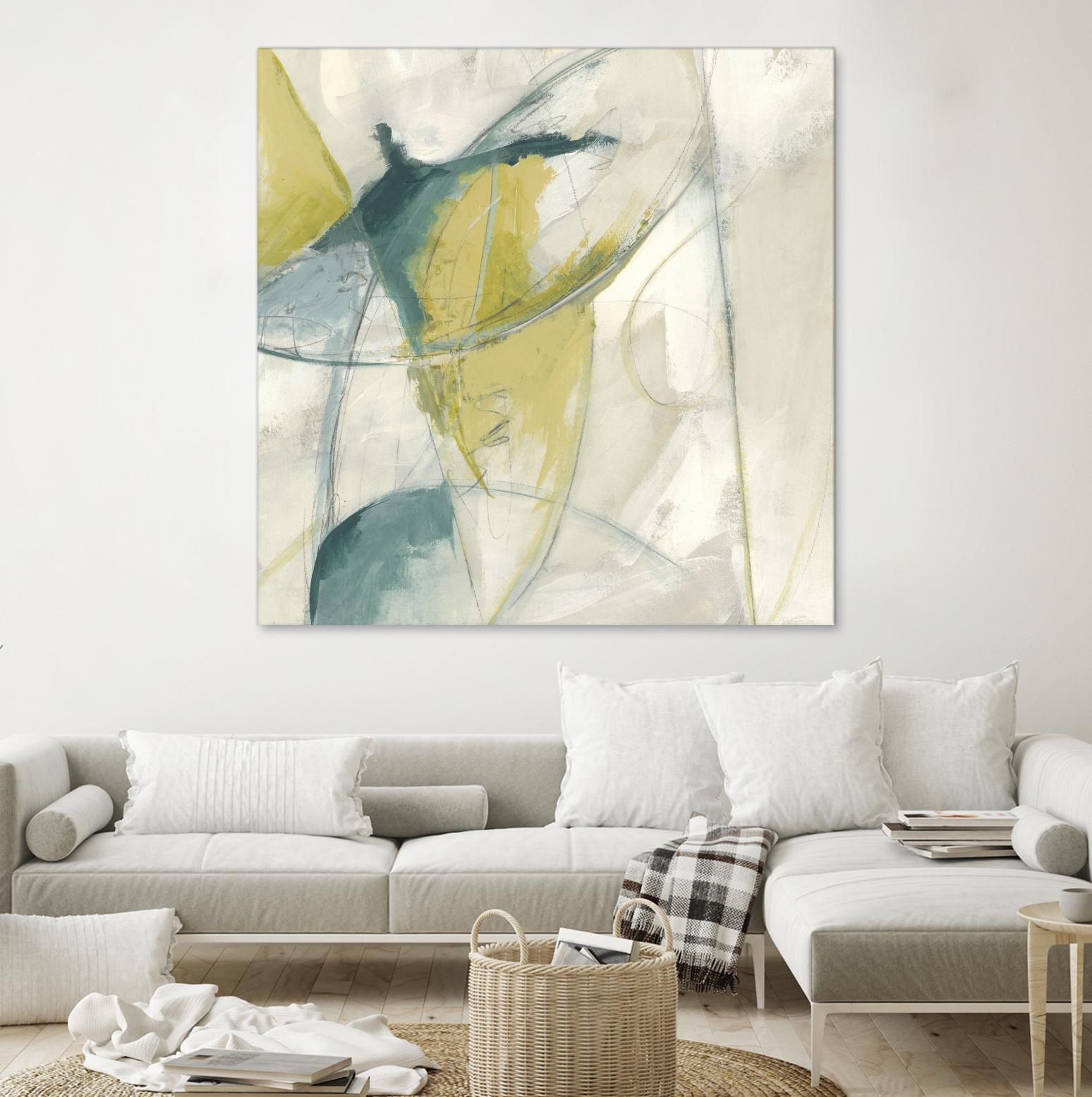 Footnote II by June Erica Vess on GIANT ART - blue abstract