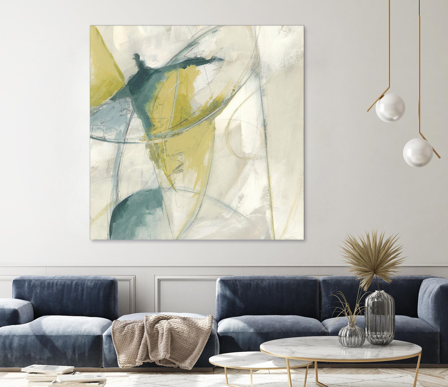 Footnote II by June Erica Vess on GIANT ART - blue abstract