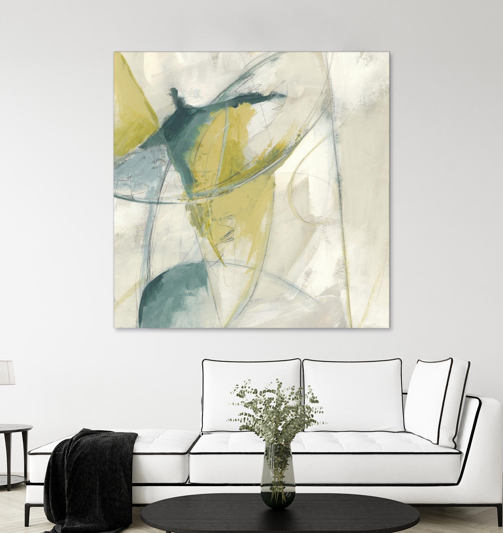 Footnote II by June Erica Vess on GIANT ART - blue abstract