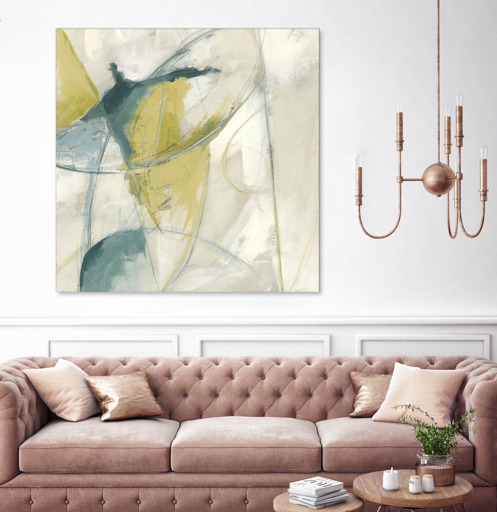 Footnote II by June Erica Vess on GIANT ART - blue abstract