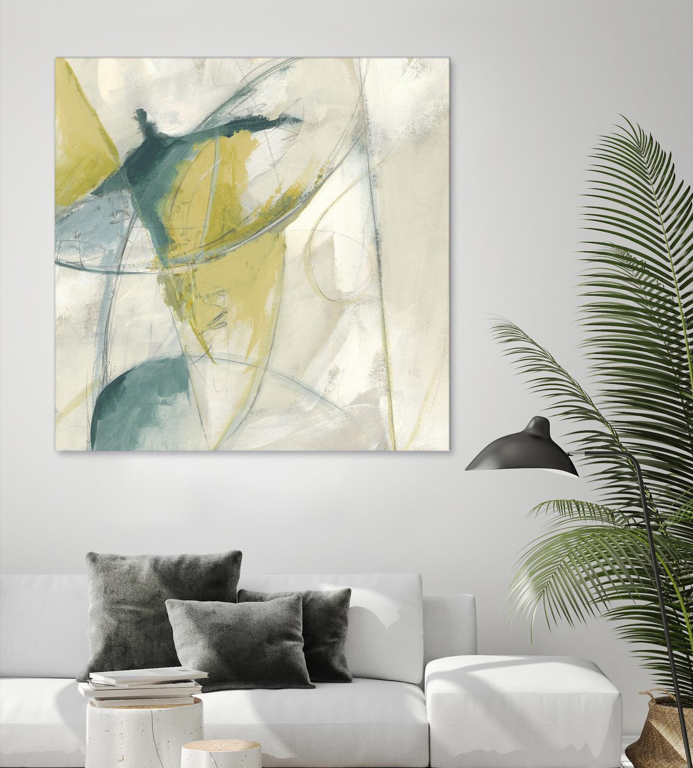 Footnote II by June Erica Vess on GIANT ART - blue abstract