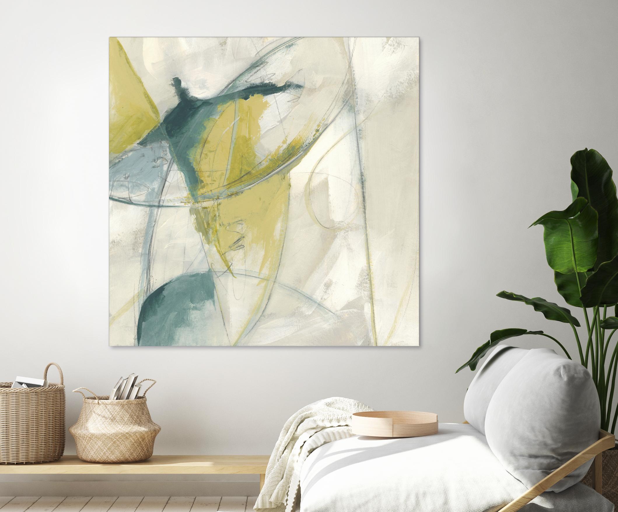 Footnote II by June Erica Vess on GIANT ART - blue abstract