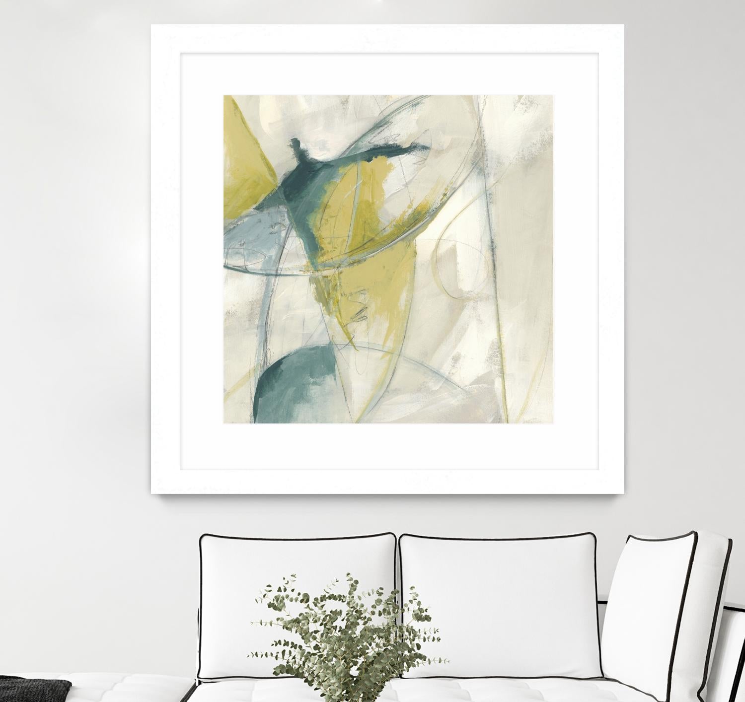 Footnote II by June Erica Vess on GIANT ART - blue abstract