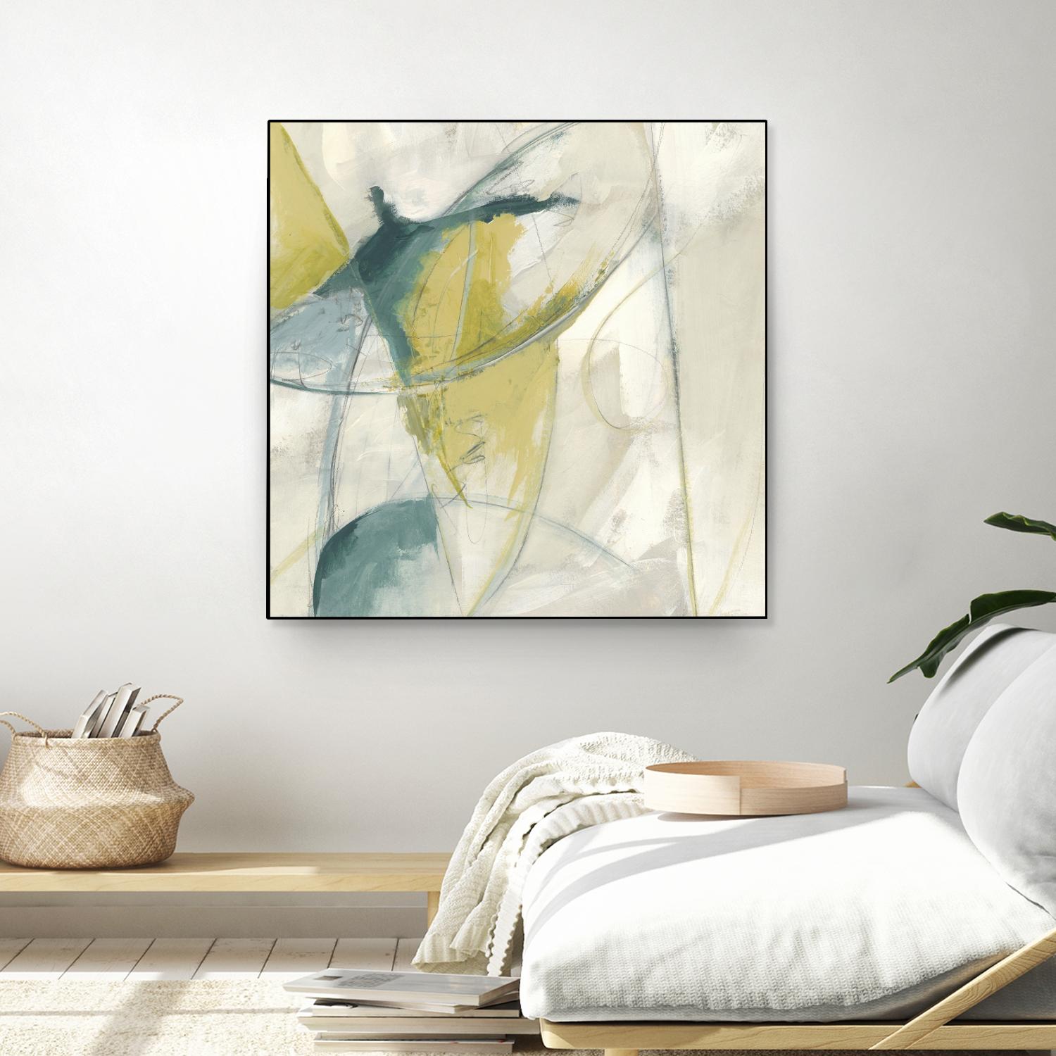 Footnote II by June Erica Vess on GIANT ART - blue abstract