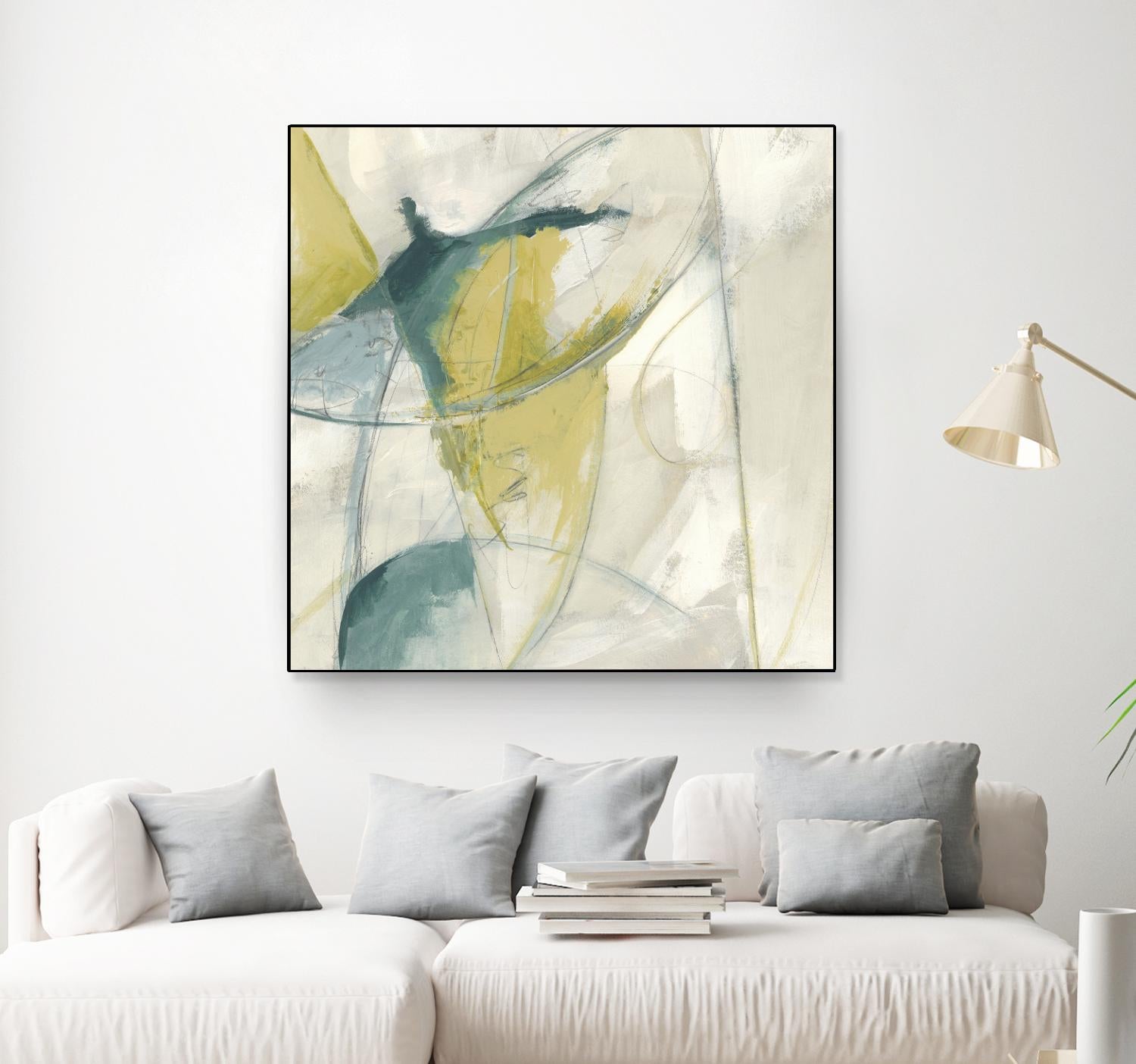 Footnote II by June Erica Vess on GIANT ART - blue abstract