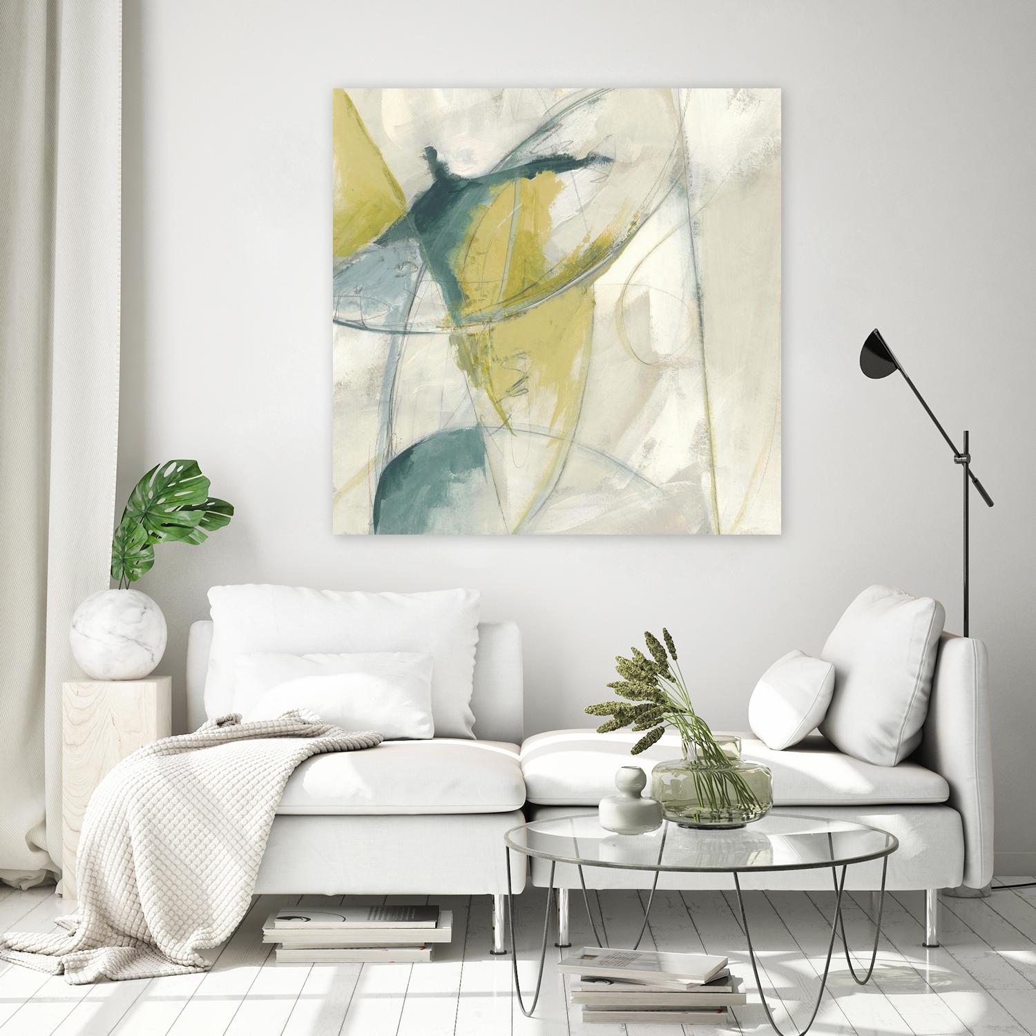 Footnote II by June Erica Vess on GIANT ART - blue abstract