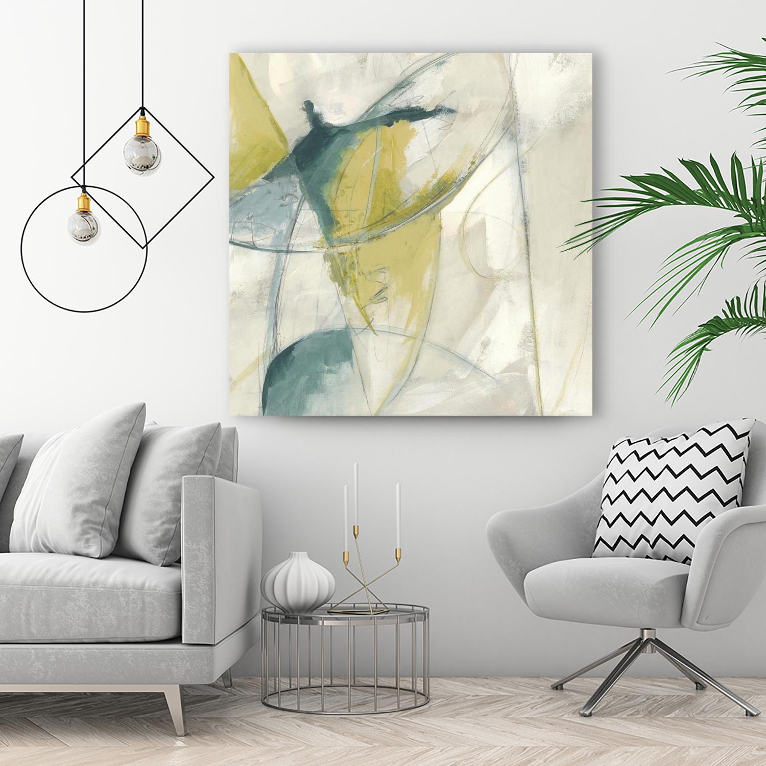 Footnote II by June Erica Vess on GIANT ART - blue abstract