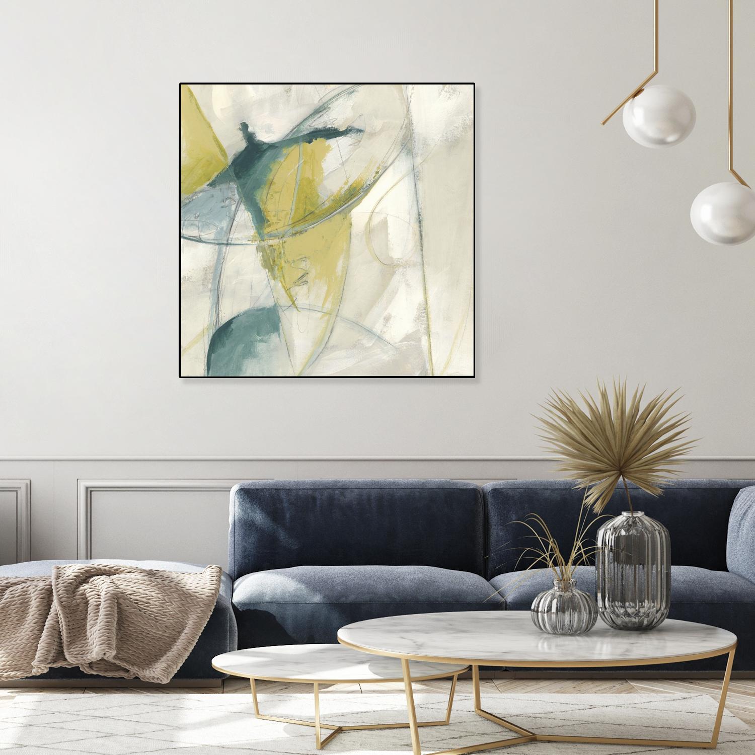 Footnote II by June Erica Vess on GIANT ART - blue abstract