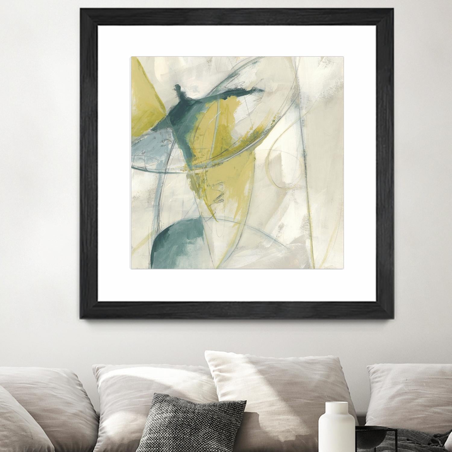 Footnote II by June Erica Vess on GIANT ART - blue abstract