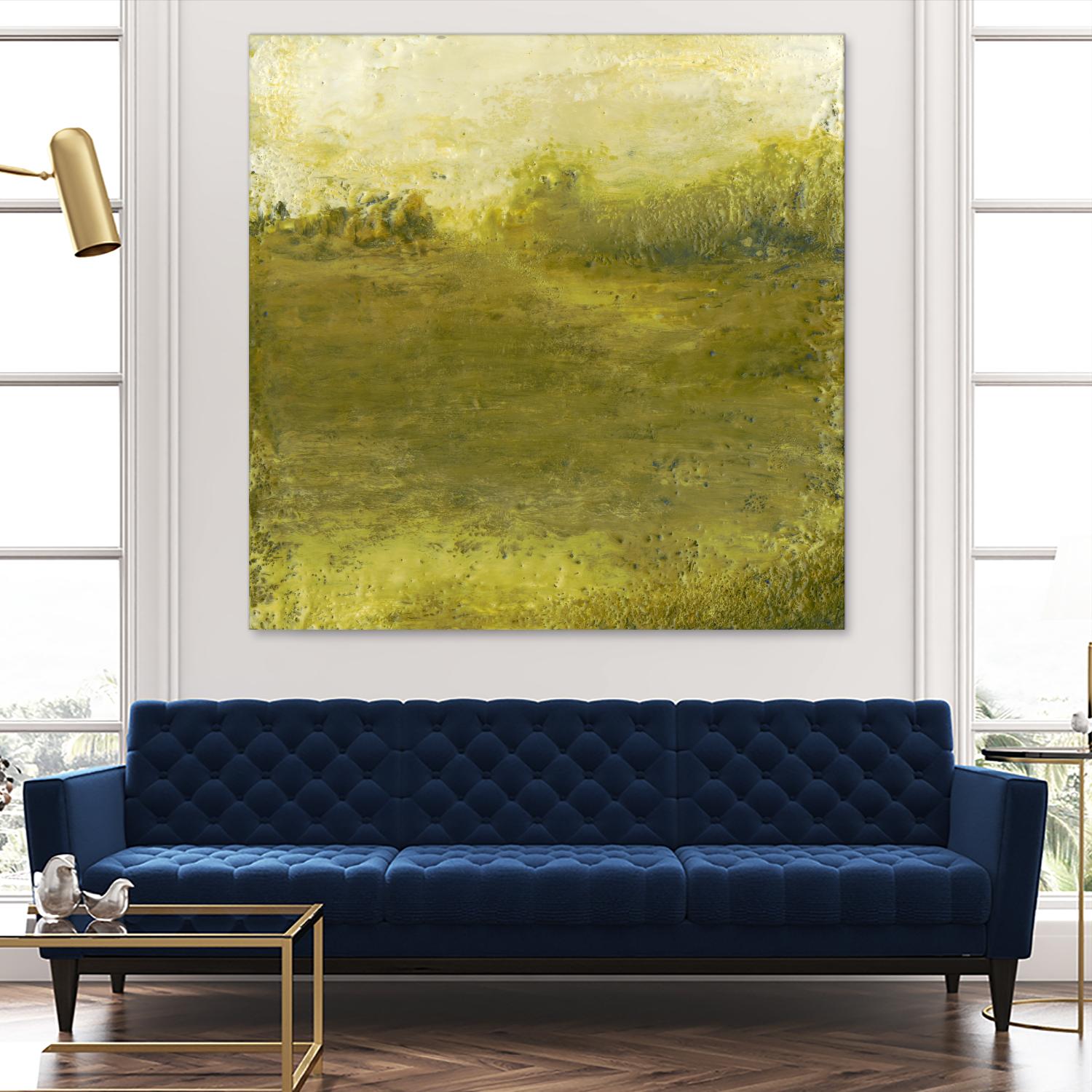 Summer Day I by Sharon Gordon on GIANT ART - green sea scene