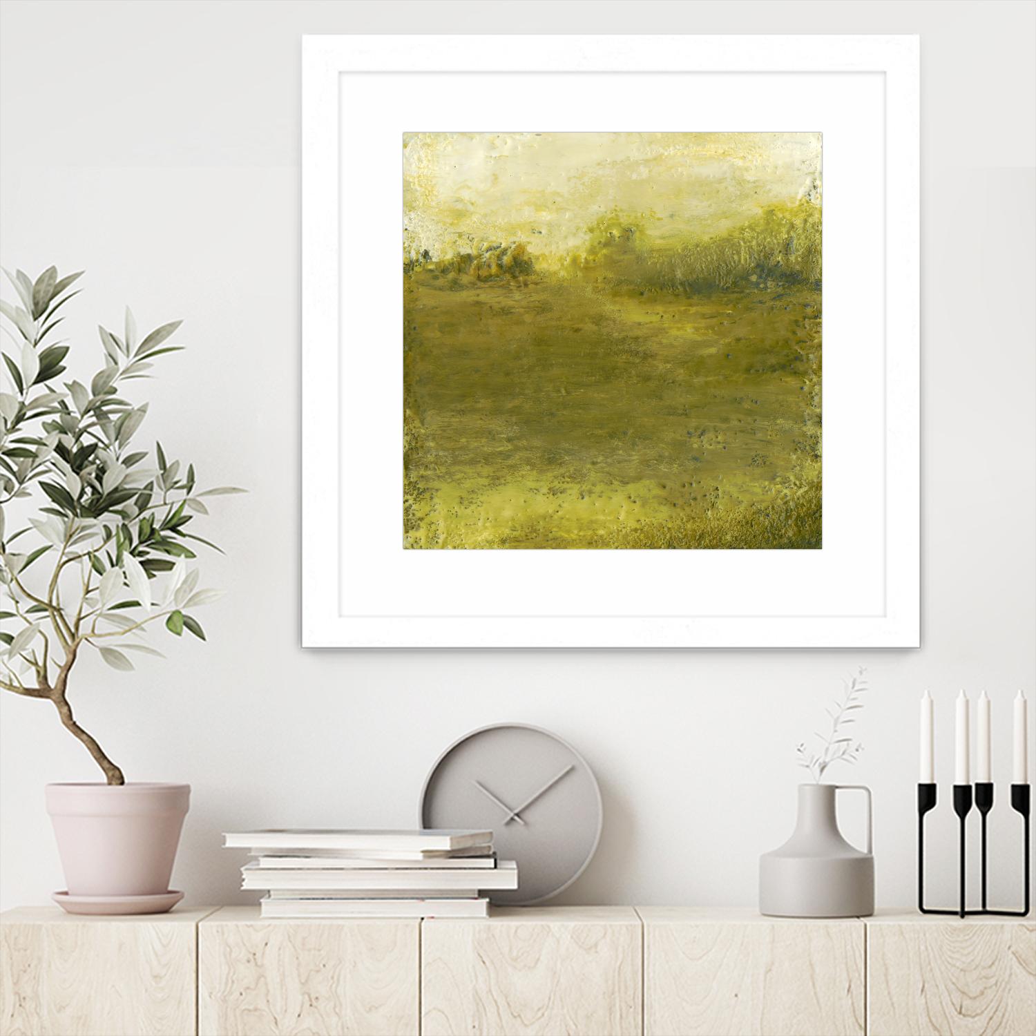 Summer Day I by Sharon Gordon on GIANT ART - green sea scene