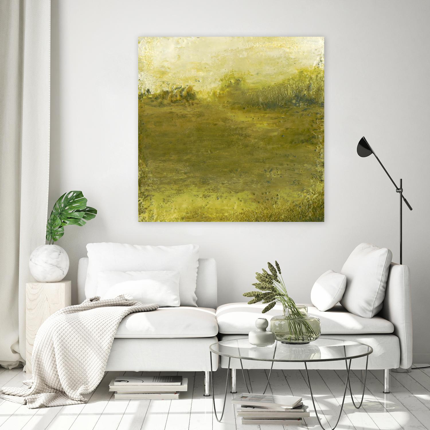 Summer Day I by Sharon Gordon on GIANT ART - green sea scene