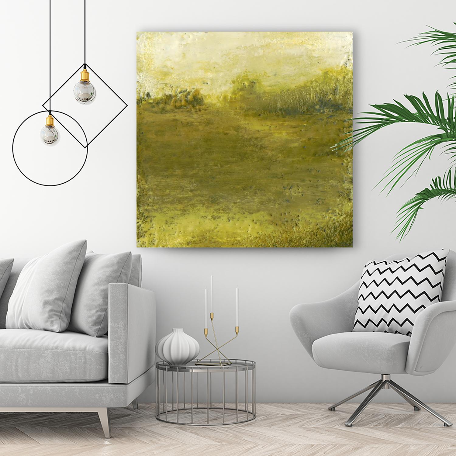 Summer Day I by Sharon Gordon on GIANT ART - green sea scene