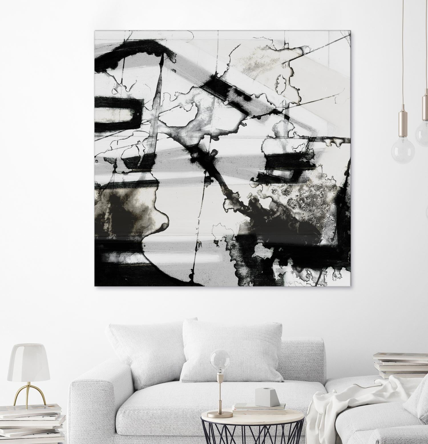In Motion III by Jennifer Goldberger on GIANT ART - black abstract