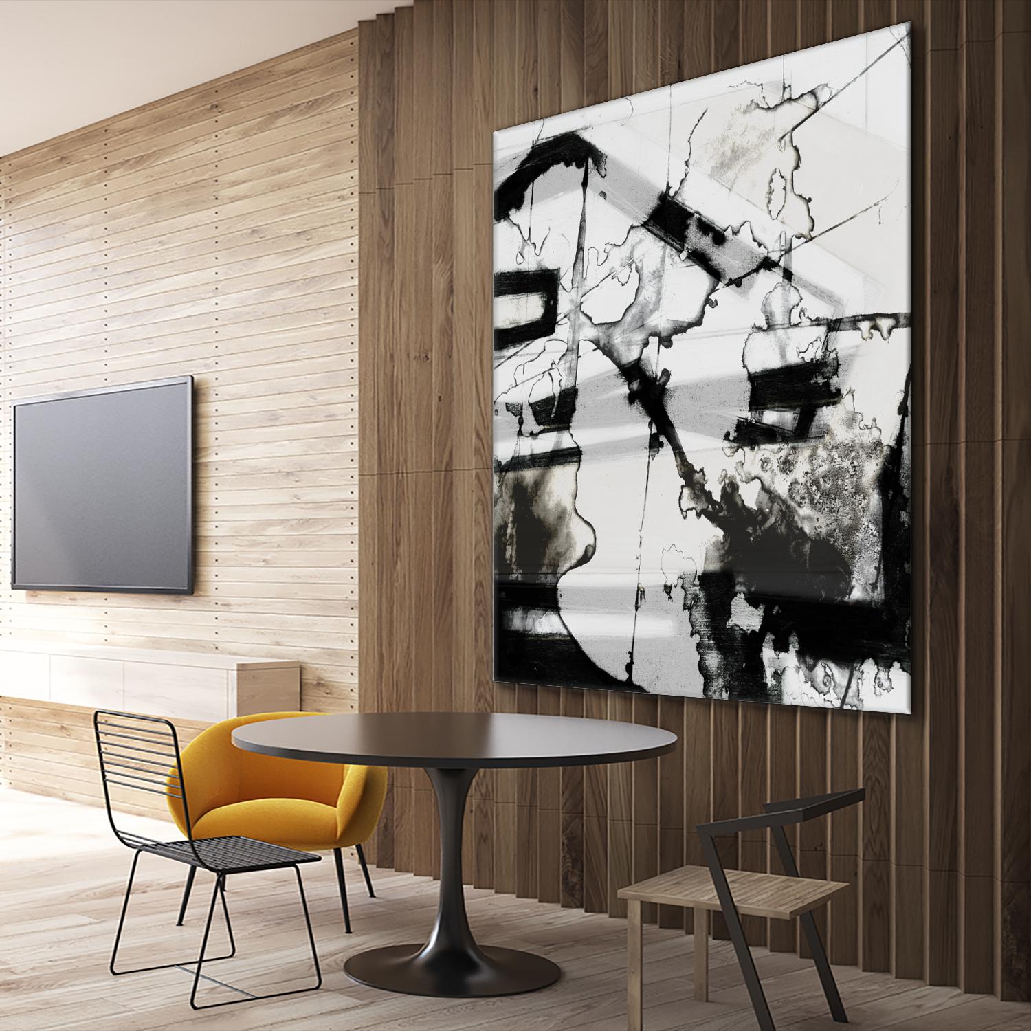 In Motion III by Jennifer Goldberger on GIANT ART - black abstract