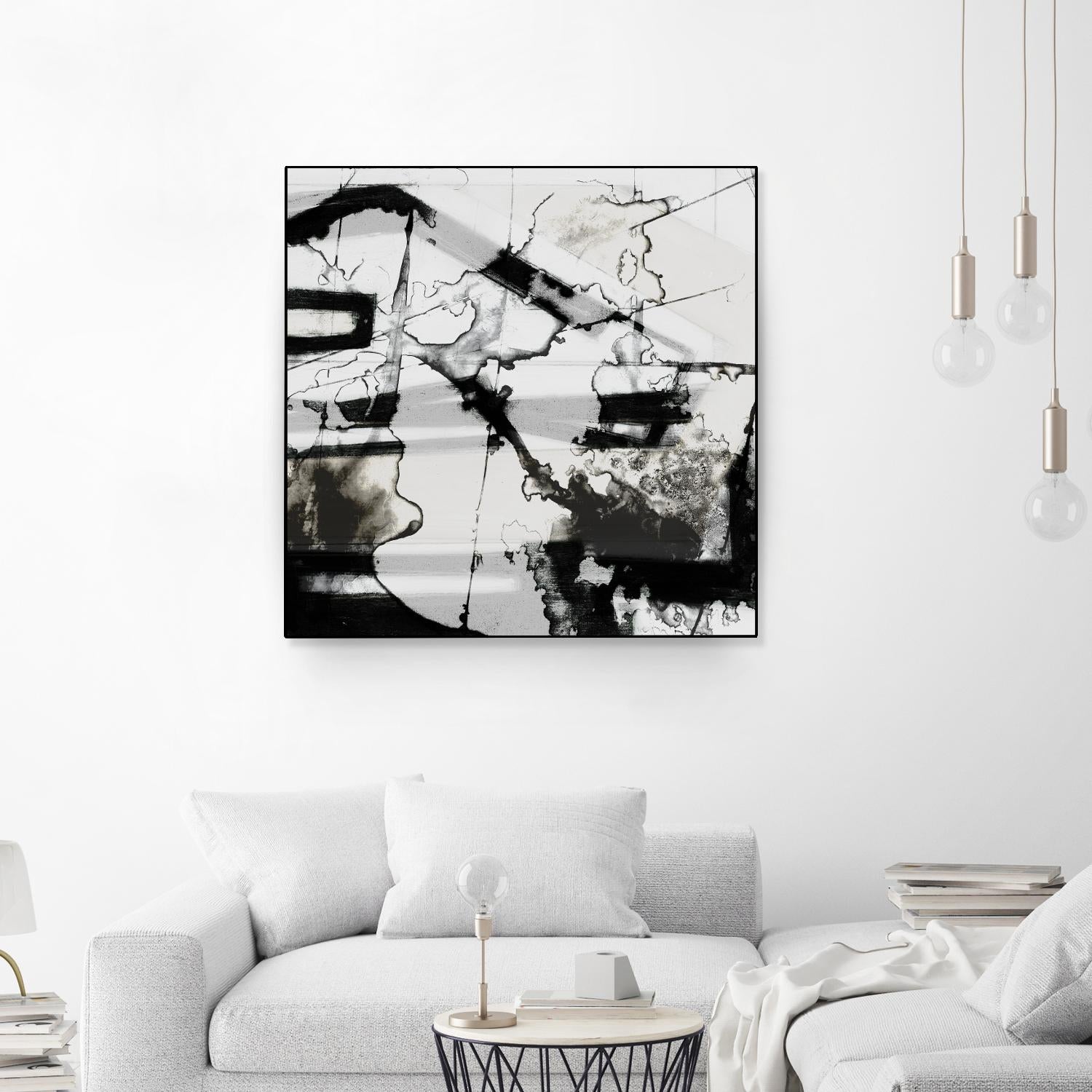 In Motion III by Jennifer Goldberger on GIANT ART - black abstract