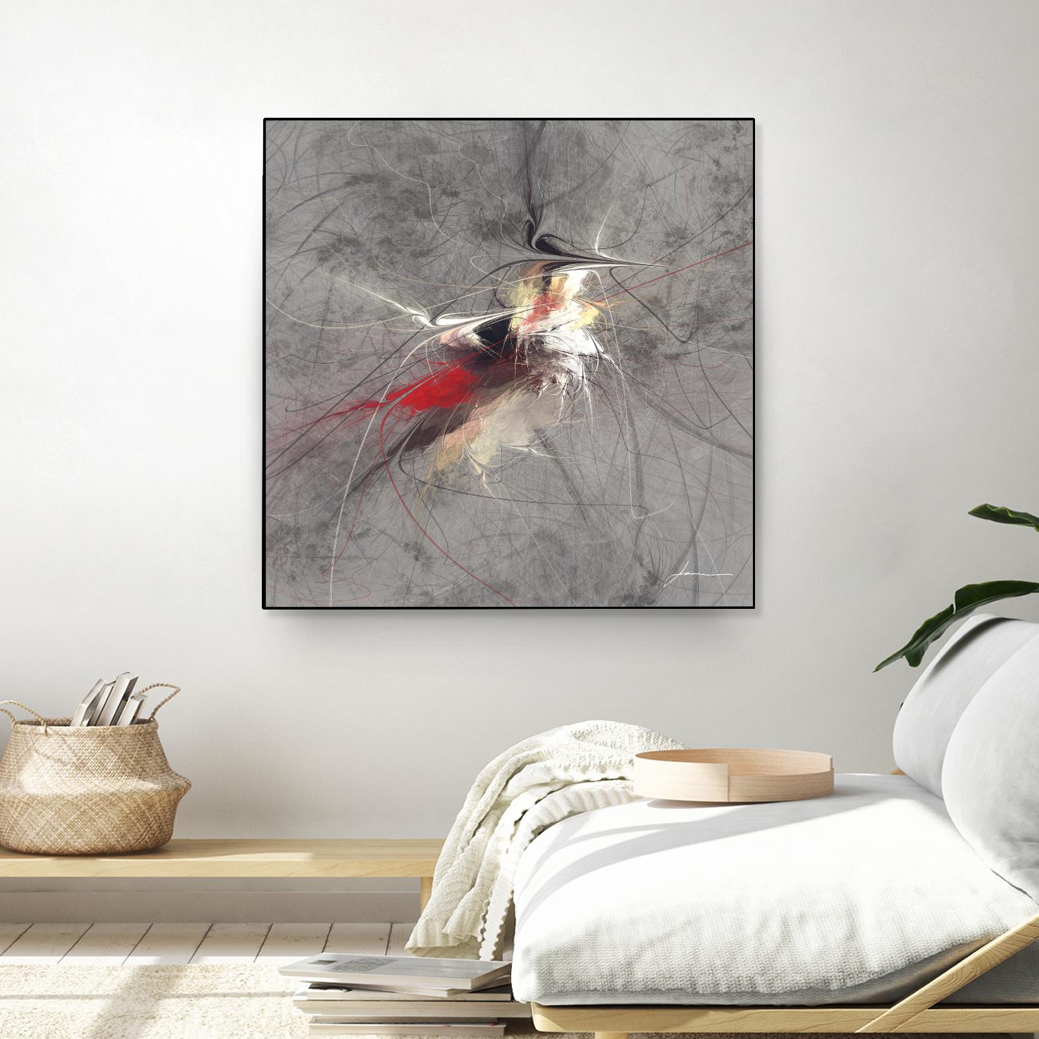 Paint Swirl I by James Burghardt on GIANT ART - red abstract