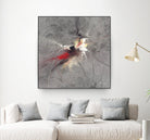 Paint Swirl I by James Burghardt on GIANT ART - red abstract