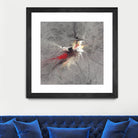 Paint Swirl I by James Burghardt on GIANT ART - red abstract