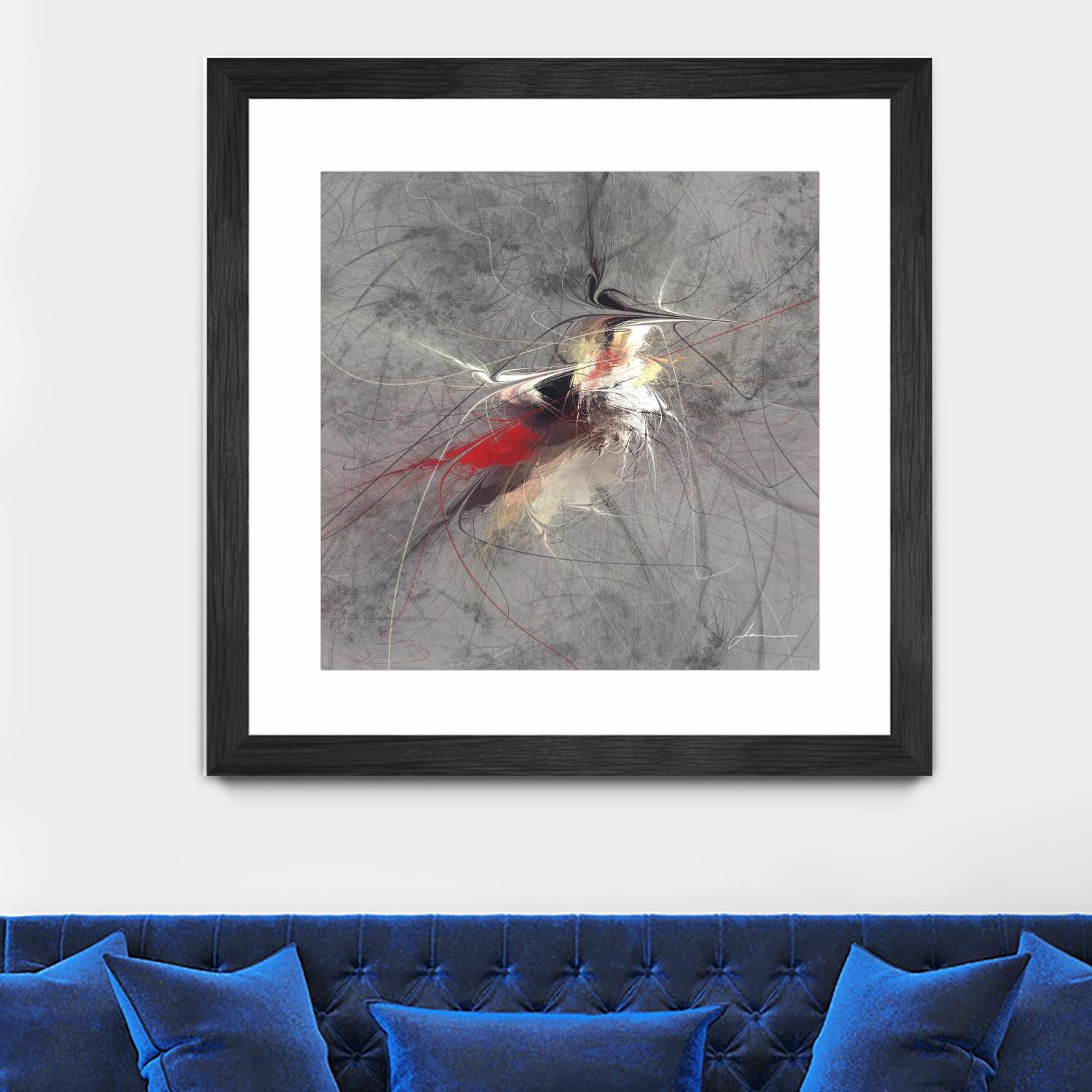 Paint Swirl I by James Burghardt on GIANT ART - red abstract