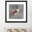 Paint Swirl I by James Burghardt on GIANT ART - red abstract