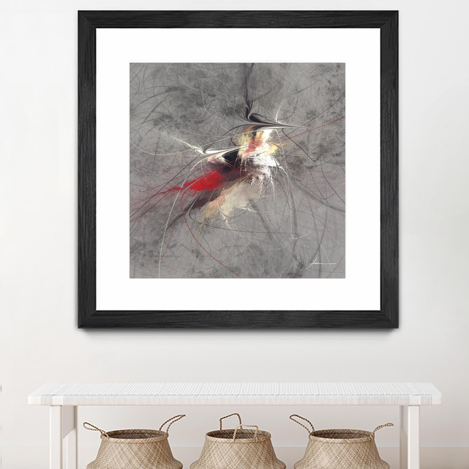 Paint Swirl I by James Burghardt on GIANT ART - red abstract