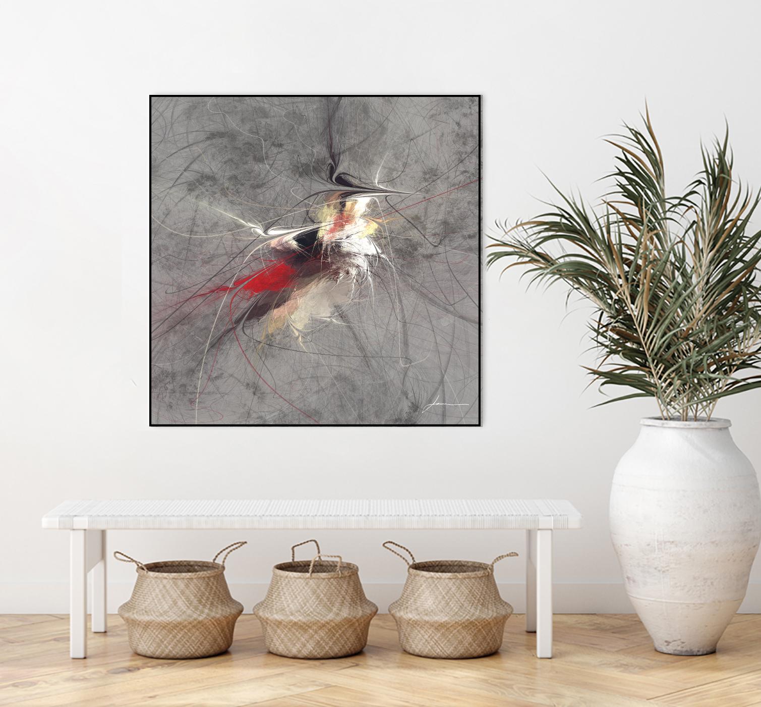 Paint Swirl I by James Burghardt on GIANT ART - red abstract