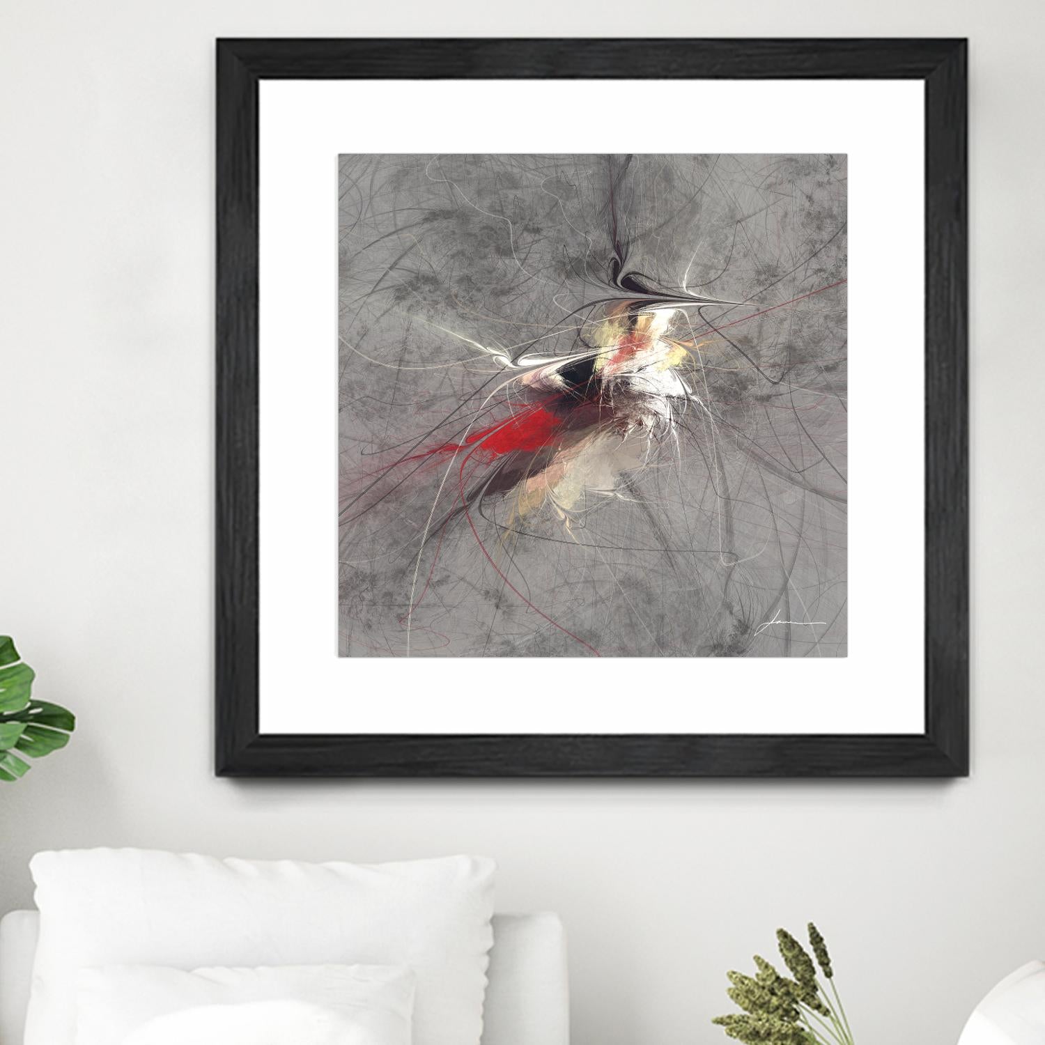 Paint Swirl I by James Burghardt on GIANT ART - red abstract