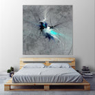 Paint Swirl II by James Burghardt on GIANT ART - blue abstract