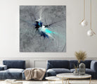 Paint Swirl II by James Burghardt on GIANT ART - blue abstract
