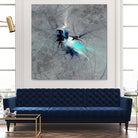 Paint Swirl II by James Burghardt on GIANT ART - blue abstract