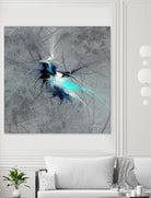 Paint Swirl II by James Burghardt on GIANT ART - blue abstract