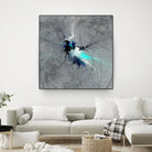 Paint Swirl II by James Burghardt on GIANT ART - blue abstract