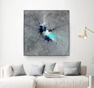 Paint Swirl II by James Burghardt on GIANT ART - blue abstract