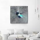 Paint Swirl II by James Burghardt on GIANT ART - blue abstract