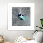 Paint Swirl II by James Burghardt on GIANT ART - blue abstract