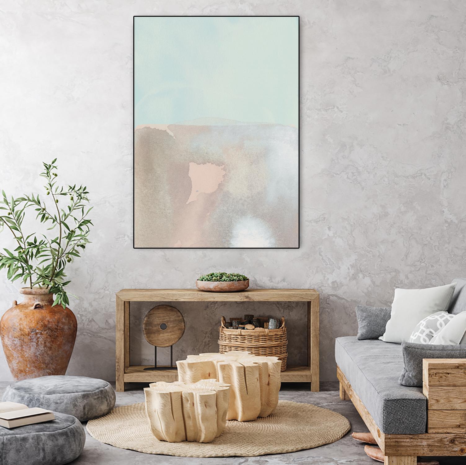 Tide Pools II by Grace Popp on GIANT ART - blue abstract