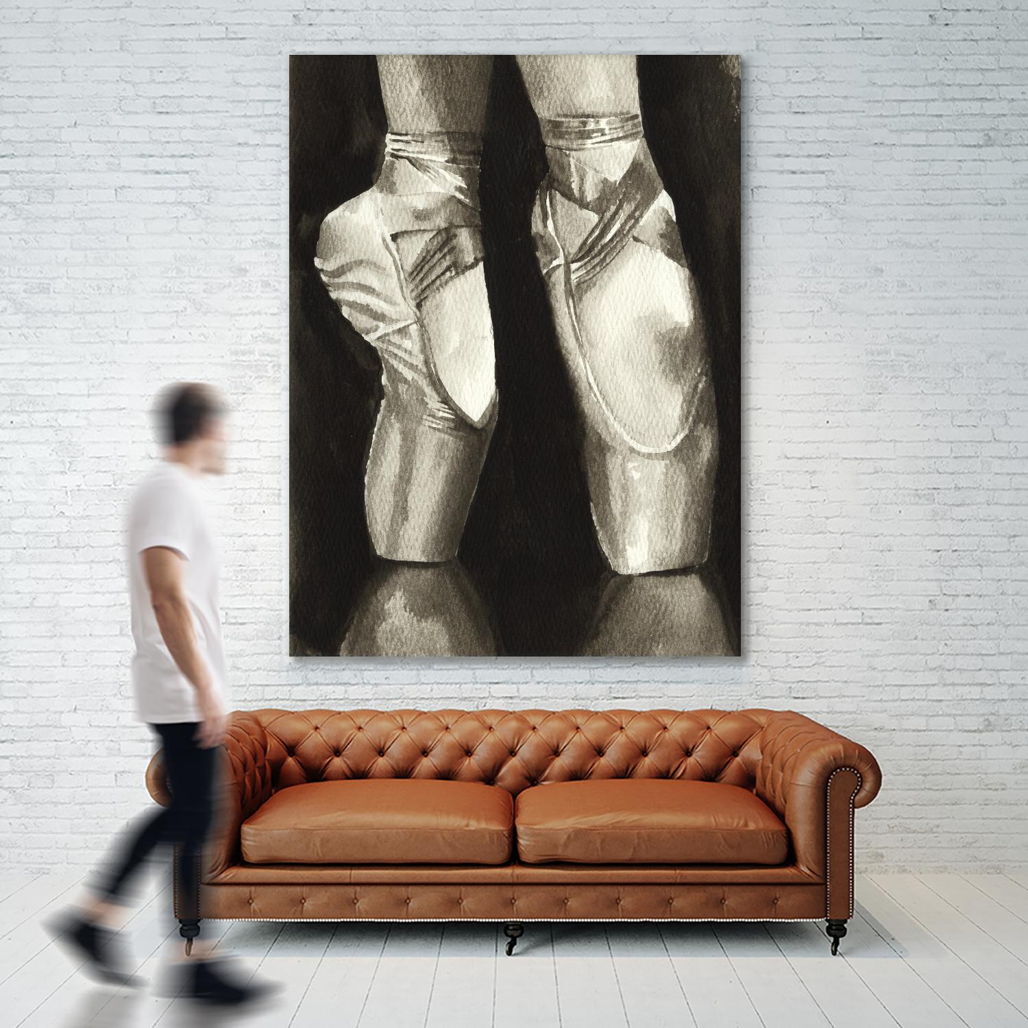 Ballet Shoes II by Grace Popp on GIANT ART - white leisure ballet