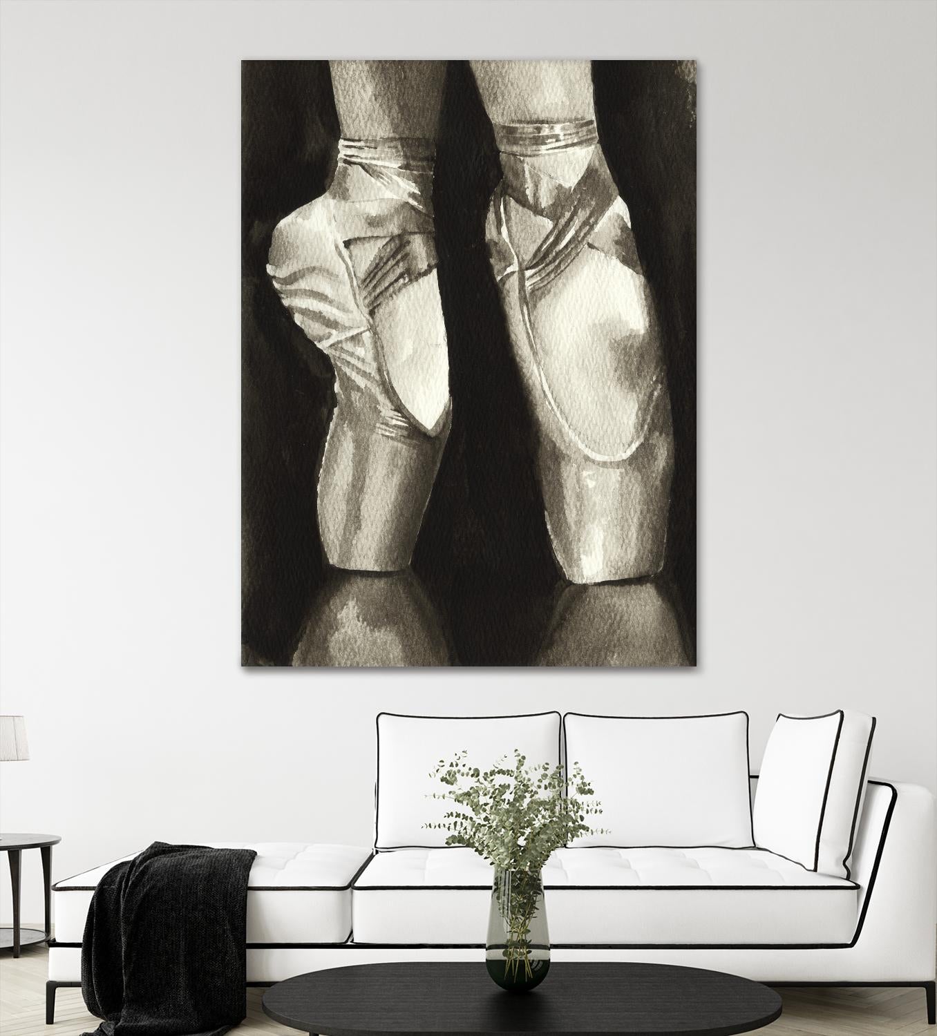 Ballet Shoes II by Grace Popp on GIANT ART - white leisure ballet