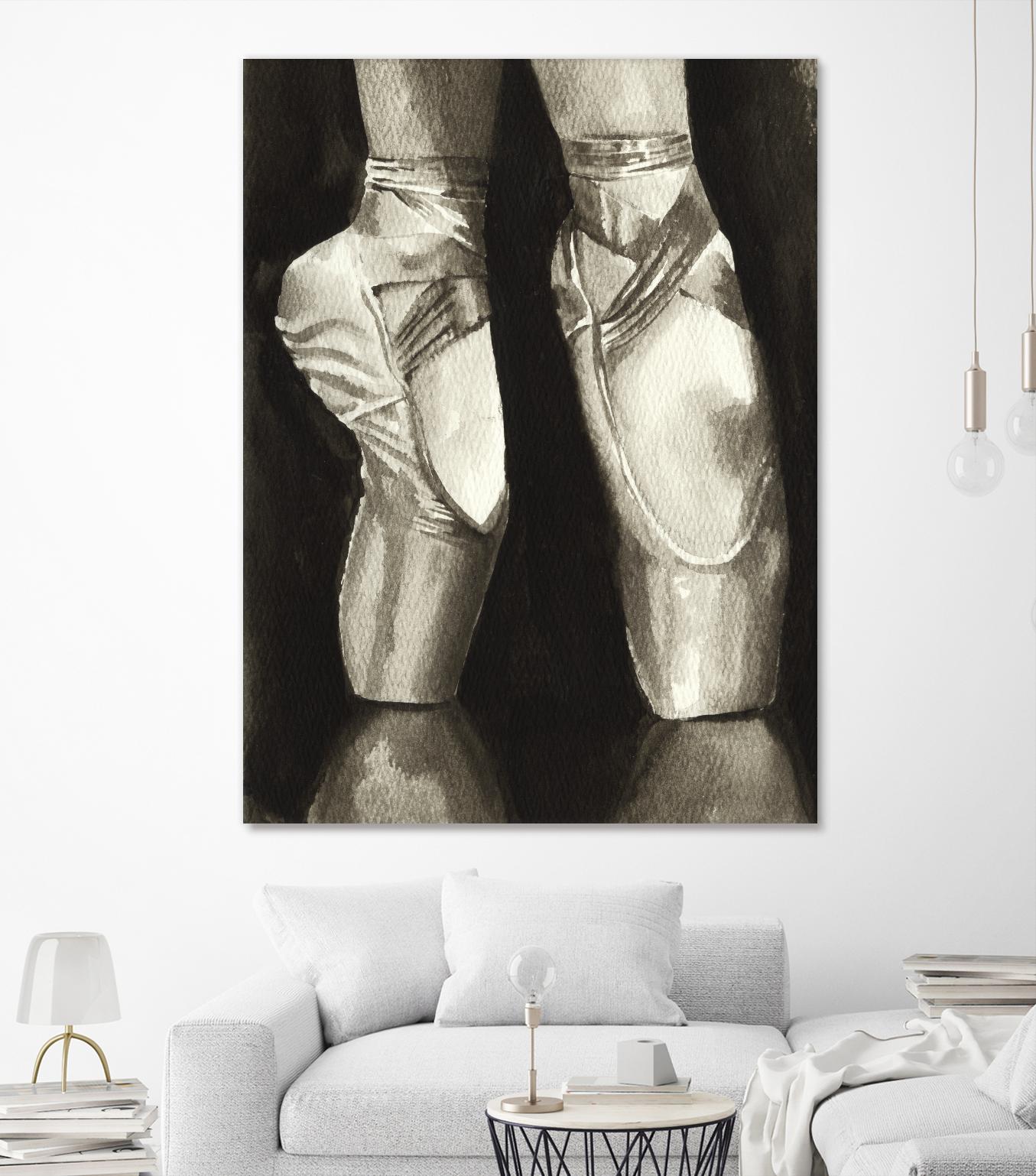 Ballet Shoes II by Grace Popp on GIANT ART - white leisure ballet
