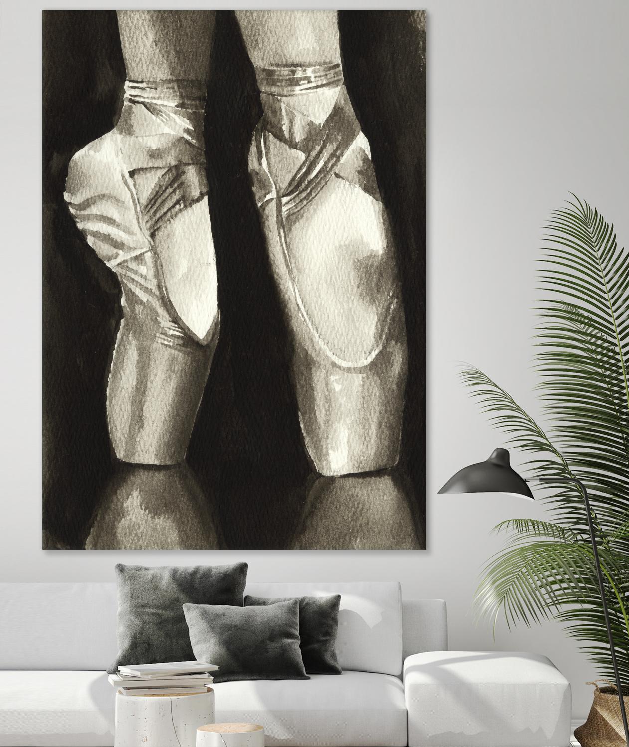 Ballet Shoes II by Grace Popp on GIANT ART - white leisure ballet